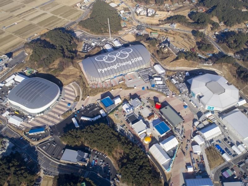Blick auf den Gangneung-Olympia-Park. Das IOC pocht darauf, einen konkreten Plan für die spätere Nutzung vorzulegen. Foto: Lui Siu Wai