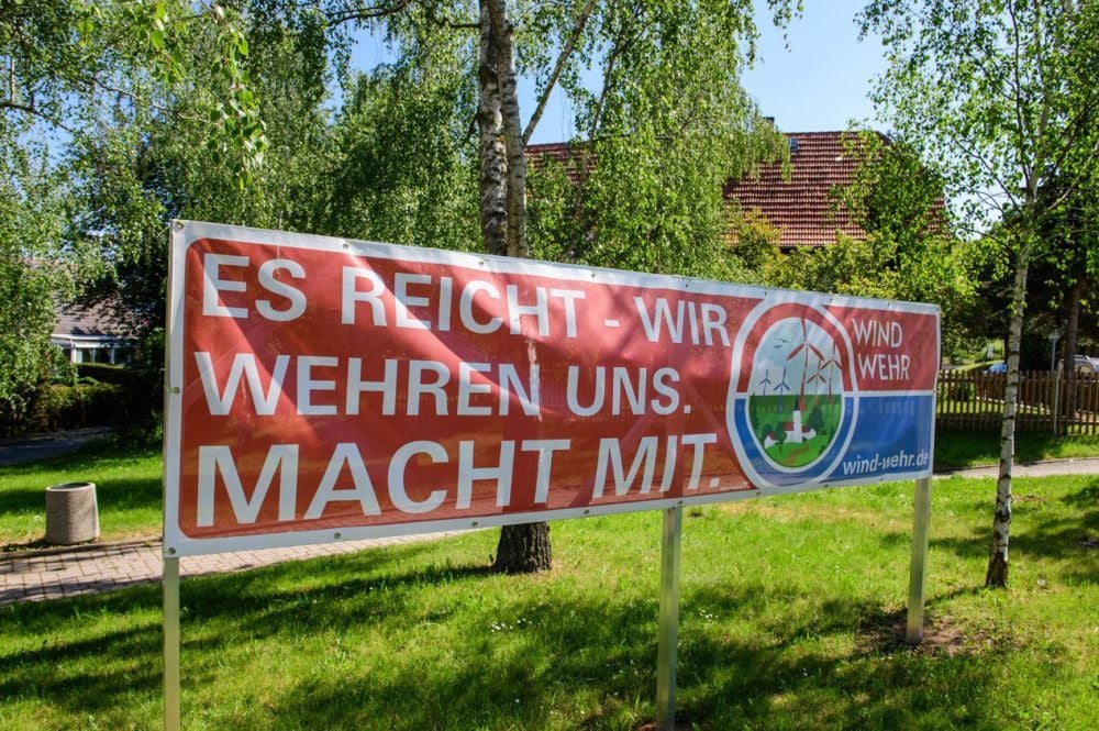 Die im vergangenen Jahr in Prießnitz gegründete Bürgerinitiative „Wind-Wehr“ wirbt um Unterstützung.