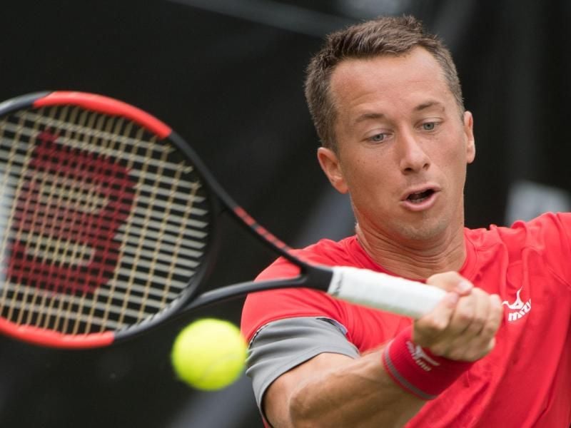 Philipp Kohlschreiber hat beim Rasenturnier in Halle das Achtelfinale erreicht. Foto: Marijan Murat