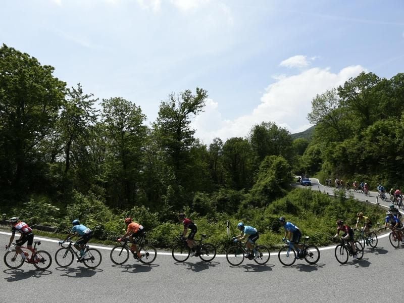Auf der 13. Giro-Etappe gab es die erste Bergankunft. Foto: Fabio Ferrari/Lapresse via ZUMA Press.