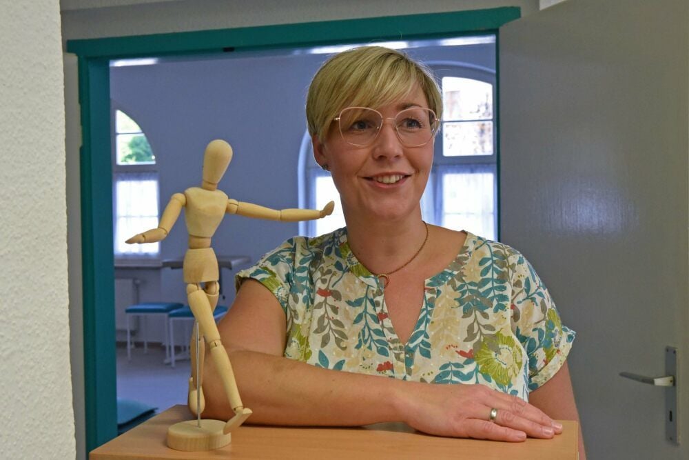 Kathleen Ullrich eröffnet am Stadtpark in Aschersleben eine Praxis für Physiotherapie und freut sich über ihren Sprung in die Selbstständigkeit.