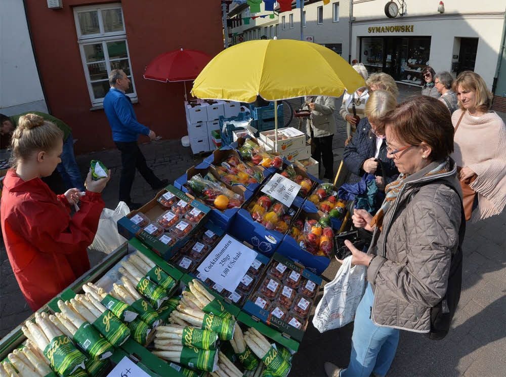 Regionale Produkte standen im Mittelpunkt des Grünen Marktes.