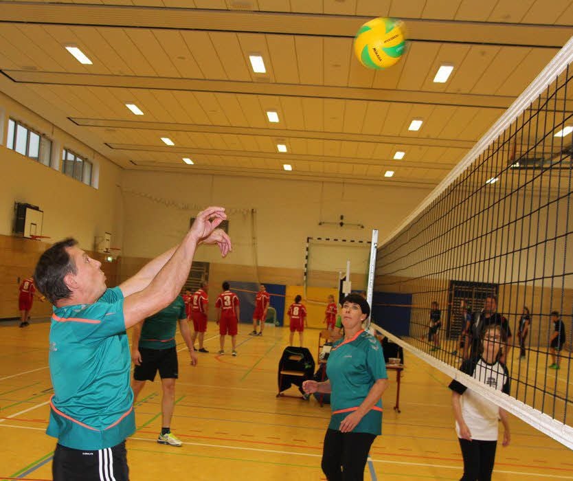 Beim Volleyball in der Allstedter Sporthalle ging es rund.