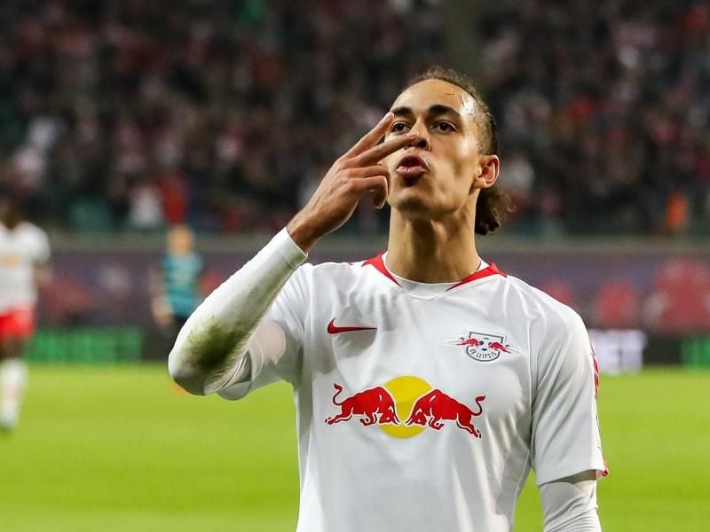 Überragender RB-Mann beim Sieg über Hertha BSC: Yussuf Poulsen. Foto: Jan Woitas/dpa