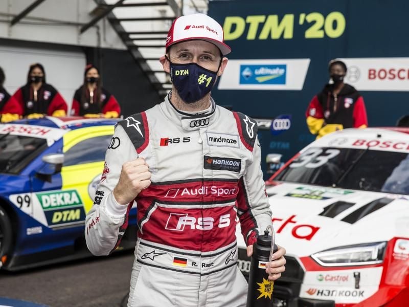 Durfte in Zolder erneut jubeln: Audi-Pilot René Rast. Foto: Thomas Suer/Hoch Zwei/ITR/DTM/dpa