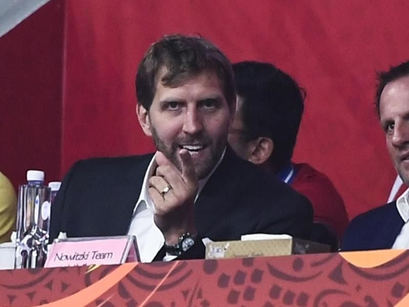 Wäre als Vater gern cooler: Dirk Nowitzki bei der WM in China. Foto: Uncredited/AP