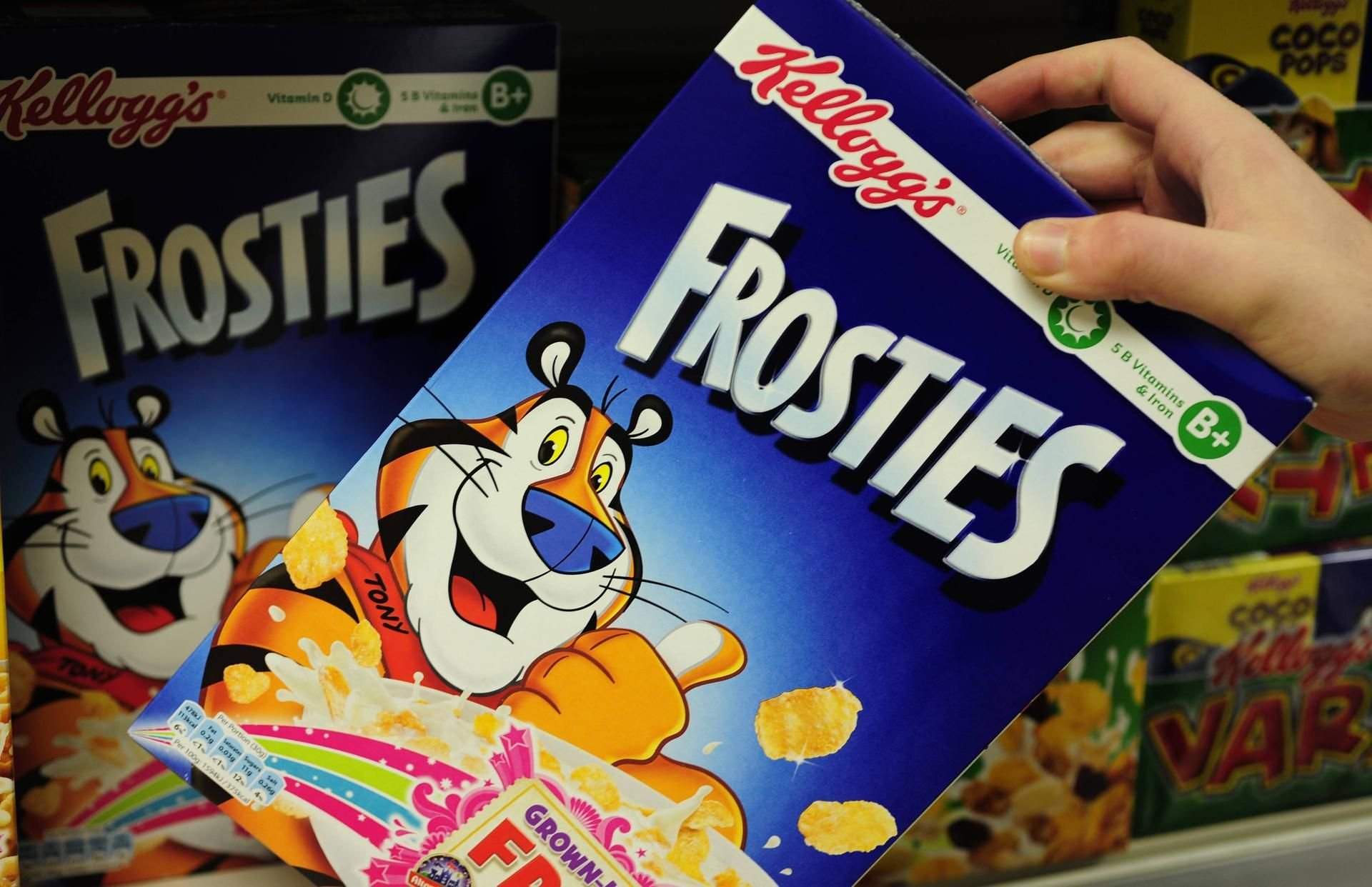 Eine Packung Kellogs Frosties