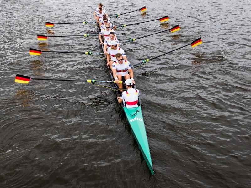 Der deutsche Ruder-Achter gewann auch in Posen. Foto: Jon Olav Nesvold/Bildbyran via ZUMA Press