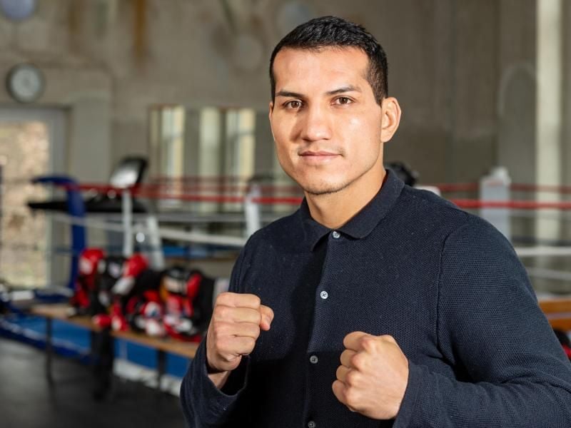 Jack Culcay hat den Kampf gegen den Ukrainer Segej Derewjantschenko verloren. Foto: Axel Heimken