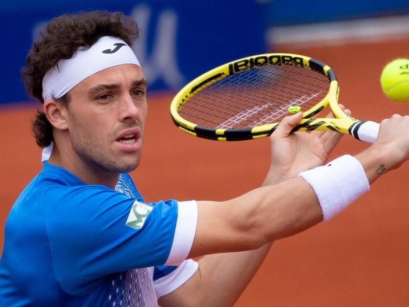 Der Italiener Marco Cecchinato erreichte in München als erster das Halbfinale. Foto: Sven Hoppe