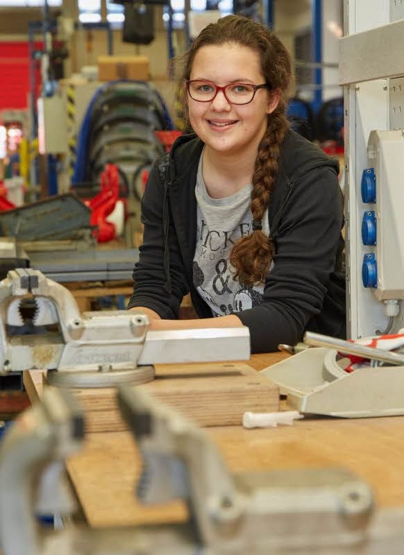Angelina Künne freut sich auf den Beginn der Ausbildung bei Pöttinger.