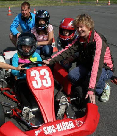 Auf der Kartbahn in Klöden wird richtig aufgedreht.