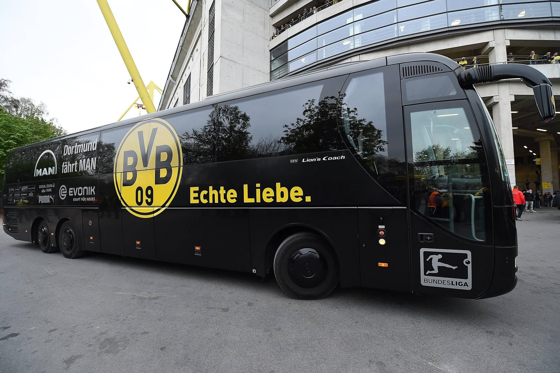 Der Mannschaftsbus des BVB.