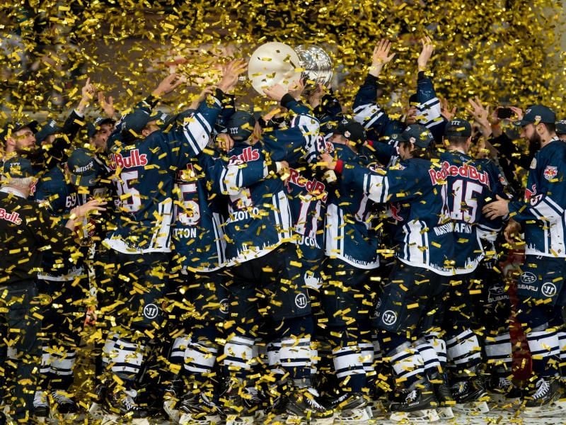 Der EHC Red Bull München will seinen Meistertitel verteidigen. Foto: Sven Hoppe
