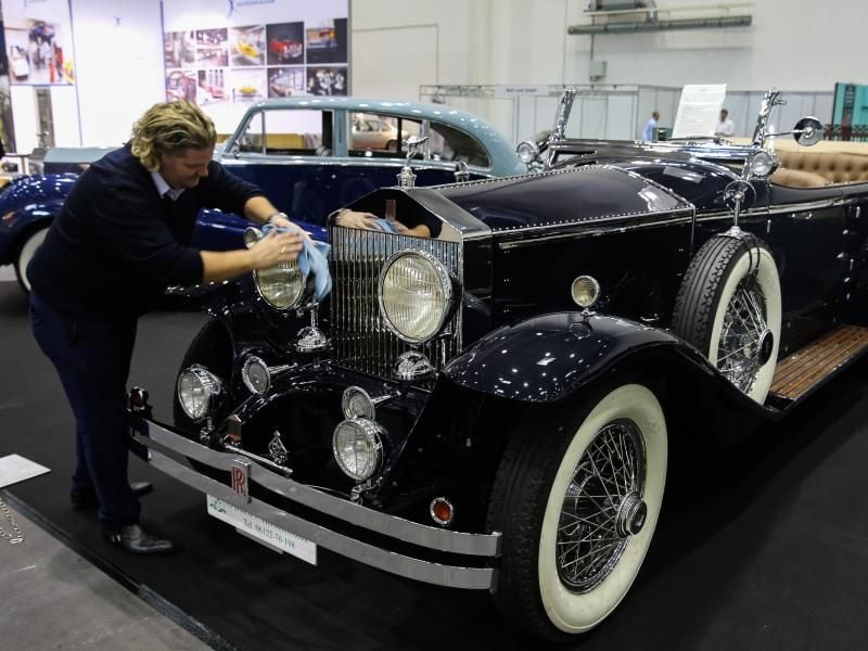 Ein Rolls-Royce Phantom 1 auf der Oldtimer-Messe "Hamburg Motor Classics". Foto: Ulrich Perrey