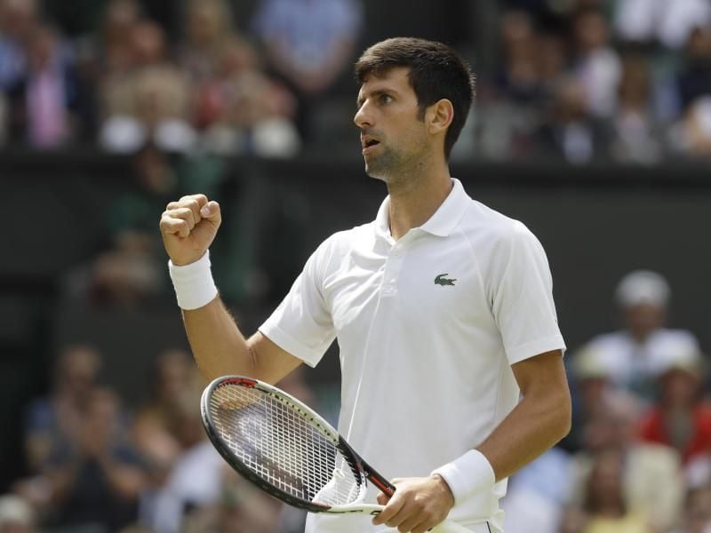 Der Serbe Novak Djokovic erreichte das Wimbledon-Halbfinale. Foto: Kirsty Wigglesworth/AP