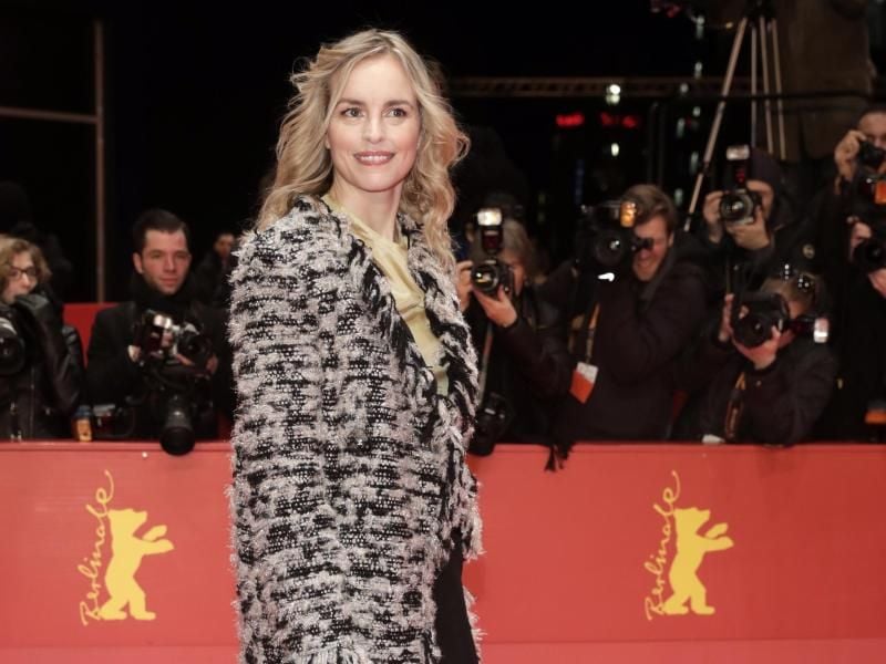 Nina Hoss stellte auf der Berlinale den Film „Rückkehr nach Montauk” vor. Foto: Jörg Carstensen