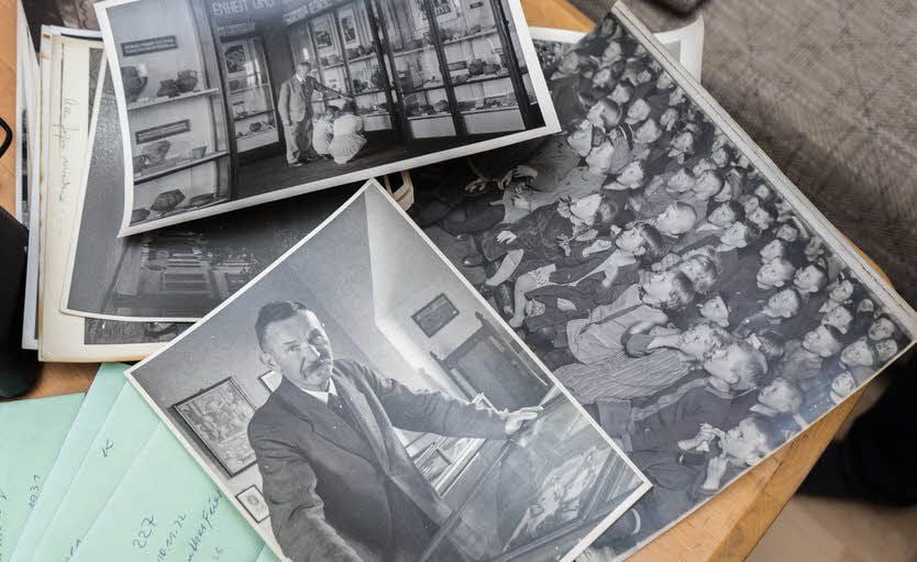 Der Amateurfotograf Kurt Haedicke hat unter anderem Carl Rühlemann (unten) und eine Filmvorführung für Kinder fotografiert.