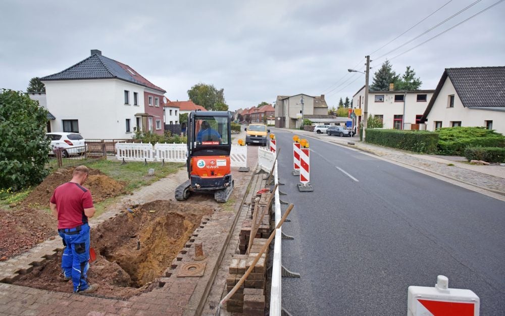 In Sandersdorf platzte zuletzt ein Rohr.