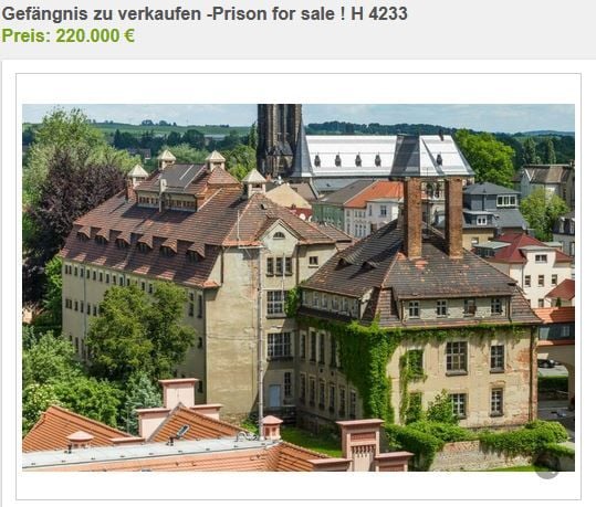 Das ehemalige Gefängnis von Zittau steht zum Verkauf.