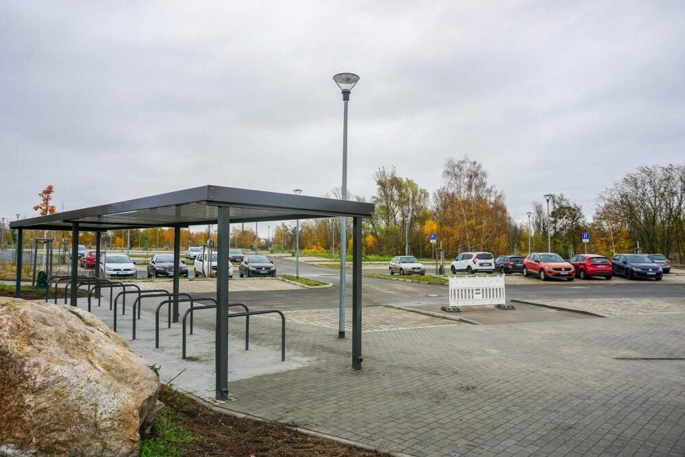 Da geht noch was. Viel Platz ist auf dem neuen Parkplatz.