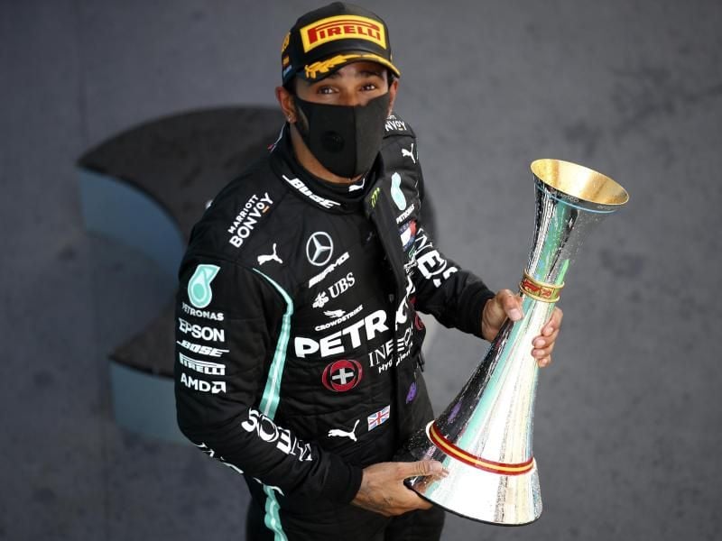 Mercedes-Star Lewis Hamilton hatte zuletzt den Großer Preis von Spanien gewonnen. Foto: Bryn Lennon/Pool Getty/AP/dpa