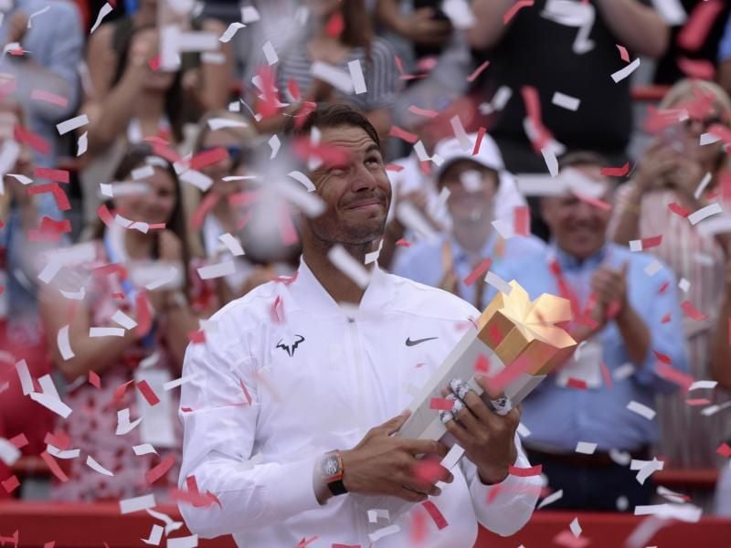 Rafael Nadal gewann bereits zum fünften Mal in Kanada. Foto: Paul Chiasson/The Canadian Press/AP