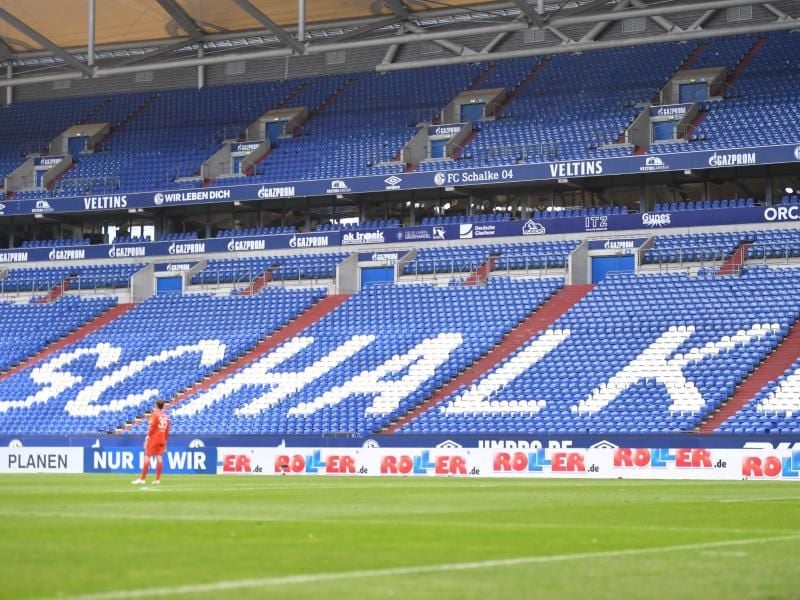 Das Spiel des FC Schalke gegen Werder Bremen wird ohne Zuschauern ausgetragen. Foto: Bernd Thissen/dpa-Pool/dpa
