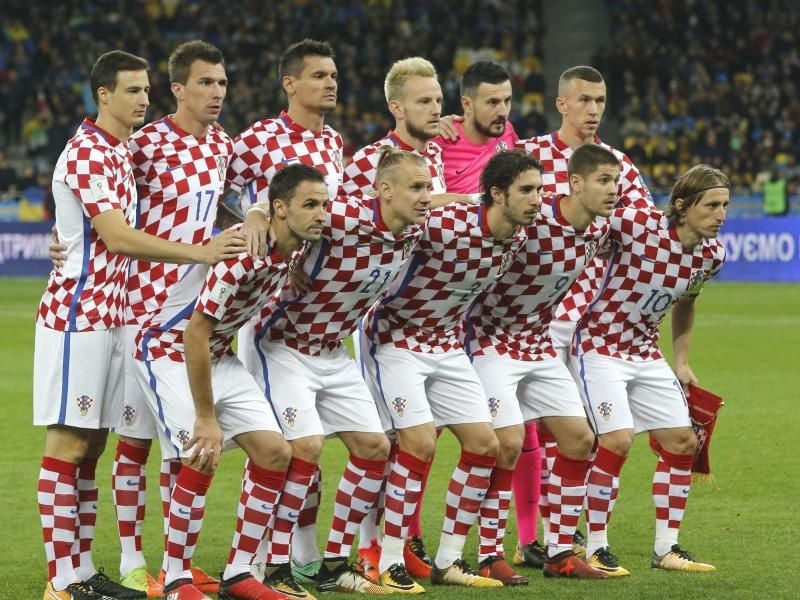 Die kroatische Fußball-Nationalmannschaft. Foto: Efrem Lukatsky/AP