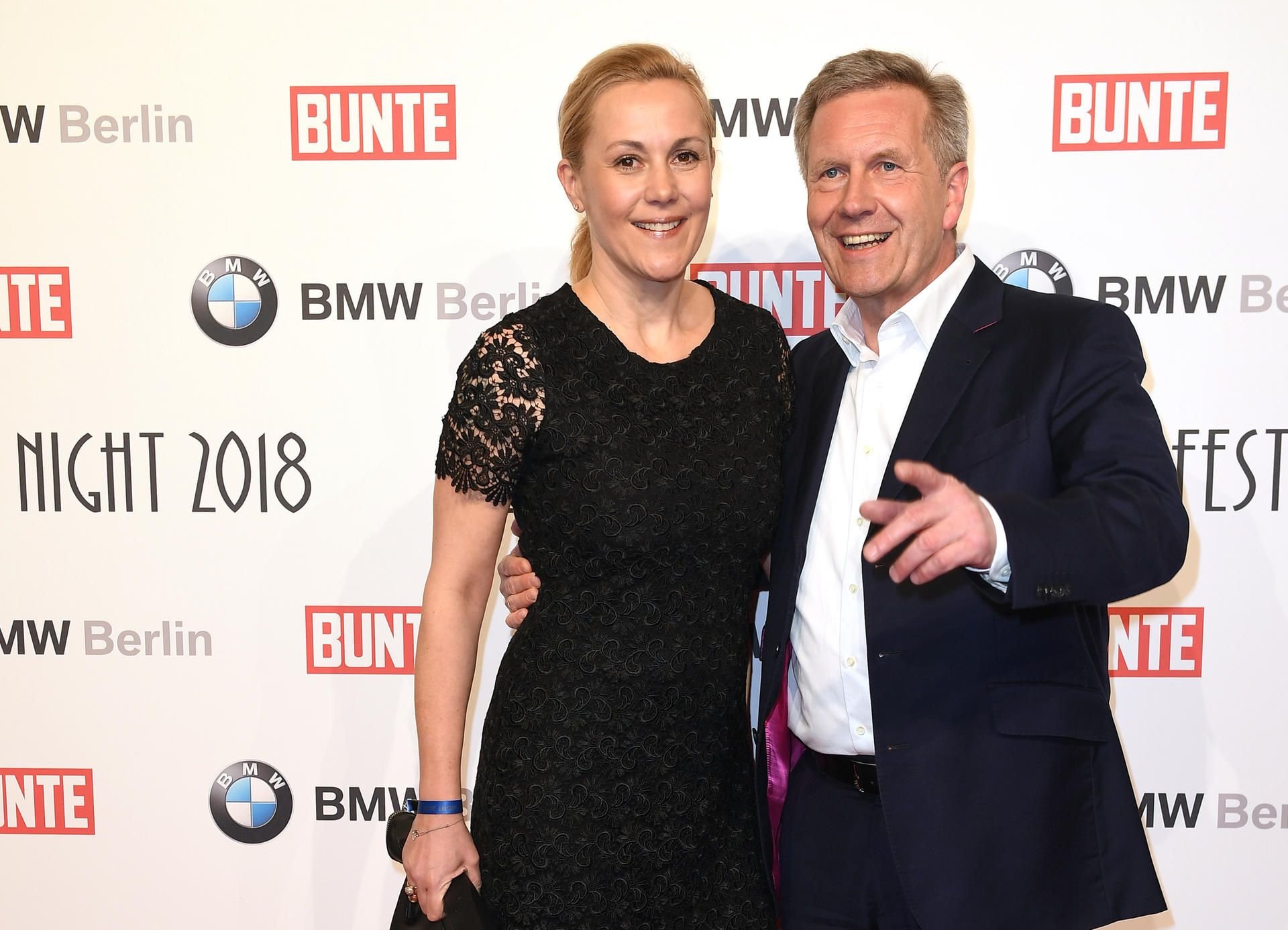 Gemeinsamer Auftritt auf der Berliner 2018: Der frühere Bundespräsident Christian Wulff (r.) und seine Frau Bettina.