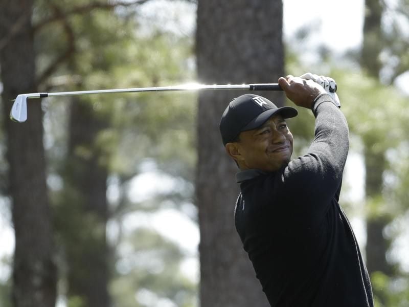 Tiger Woods startete mit 73 Schlägen auf dem Par-72-Kurs in das erste Major-Turnier des Jahres. Foto: Matt Slocum/AP
