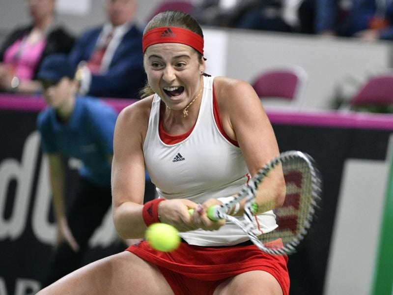 Jelena Ostapenko ist in der Weltrangliste auf Position 29 geführt. Foto: Roman Koksarov/AP