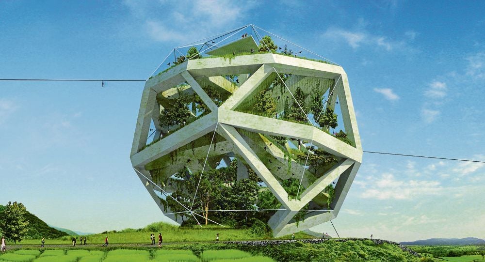Der Zoo der Zukunft? In diesem Entwurf für das Dochodo Zoological Island in Südkorea sollen Infrastruktur und Landschaft zu einem ökologischen System verschmelzen.