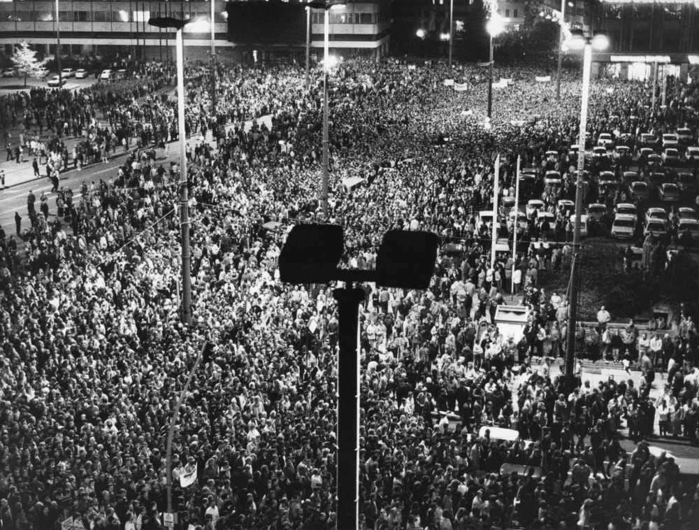 Deutscher Straßenkampf: Leipziger Demonstration am 16. Oktober 1989