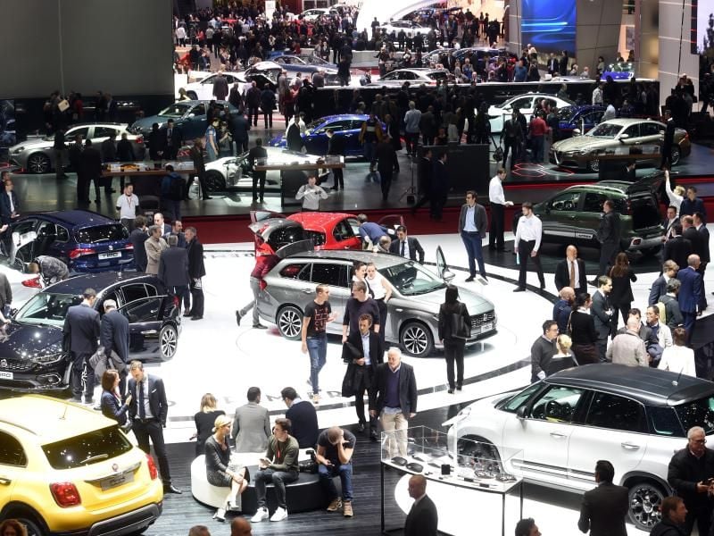 Am 7. März startet der 87. Autosalon in Genf. Als Neuheiten werden unter anderem der Opel Insignia, der neue Volvo XC60 sowie der VW Arteon vorgestellt. Foto: Uli Deck/ Archiv