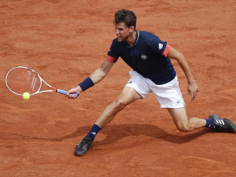 Dominic Thiem wird bei dem Turnier in Hamburg aufschlagen. Foto: Christophe Ena/AP