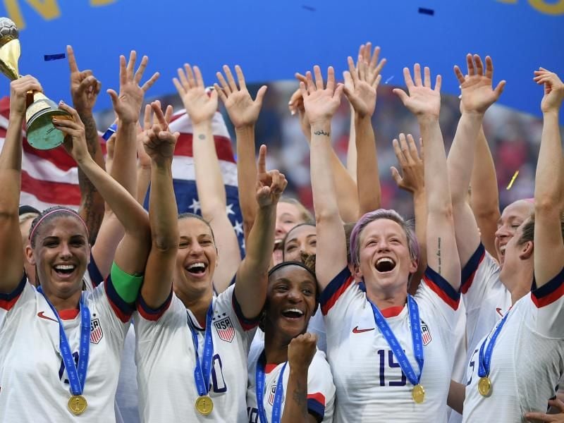 Das Frauen-Nationalteam hat in den USA einen hohen Stellenwert. Foto: Sebastian Gollnow