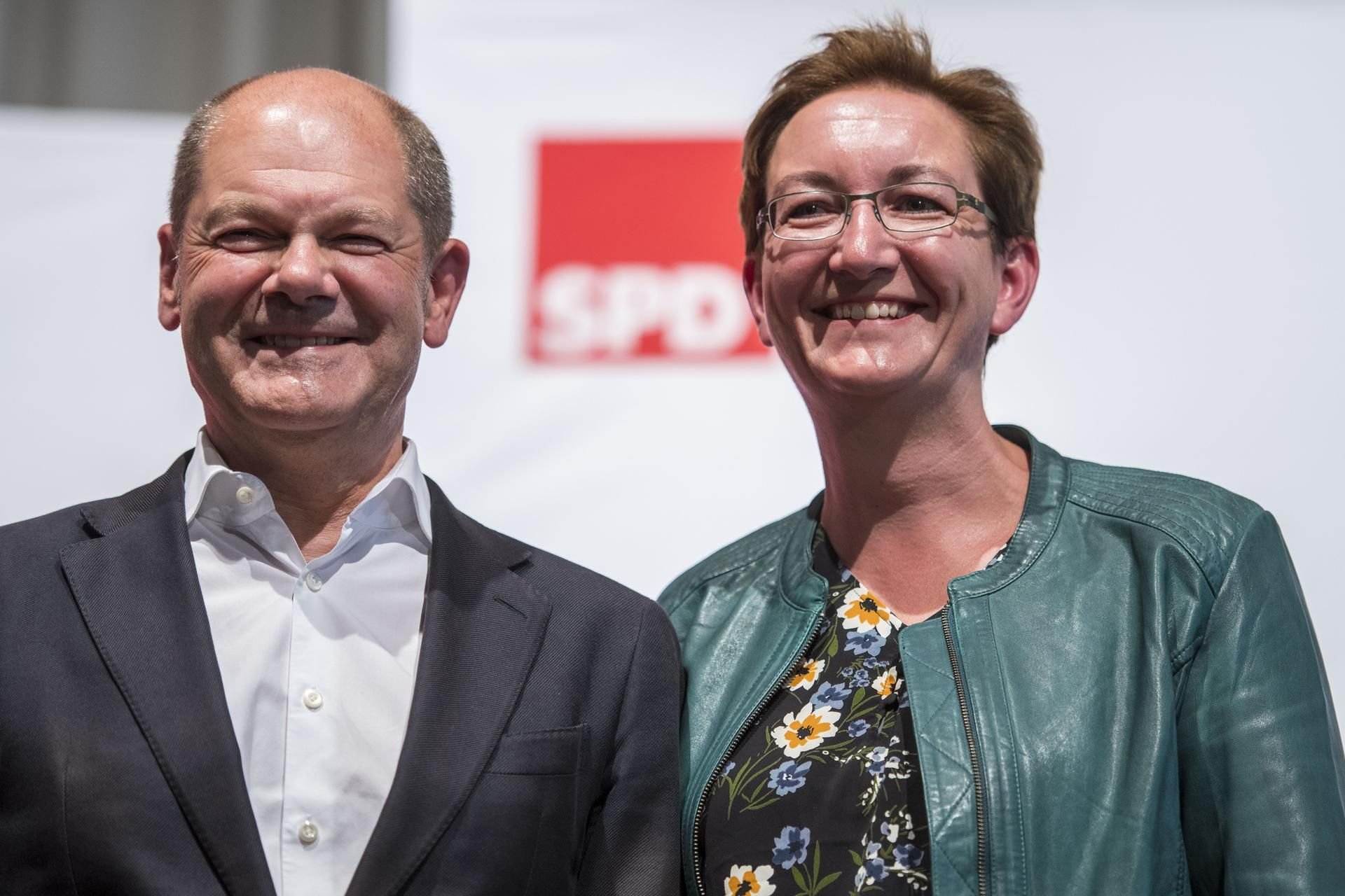 Auch Klara Geywitz und Olaf Scholz kandidieren als Duo für den Parteivorsitz.