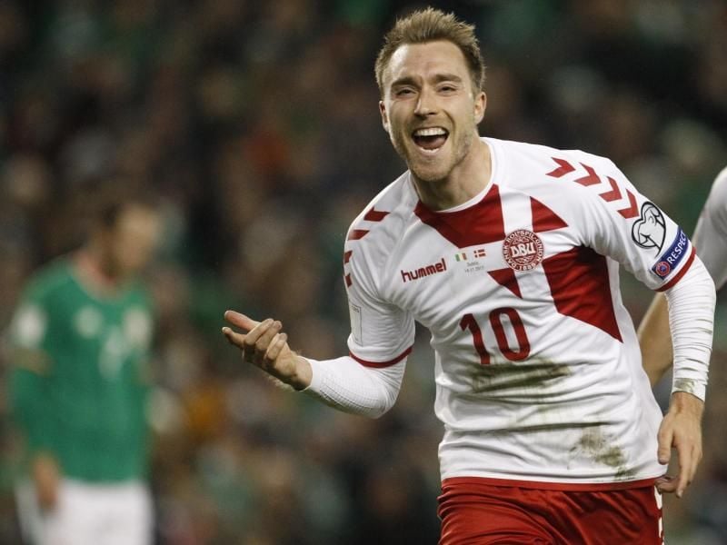 Christian Eriksen fliegt mit ein wenig Wehmut zur WM nach Russland. Foto: Peter Morrison/AP