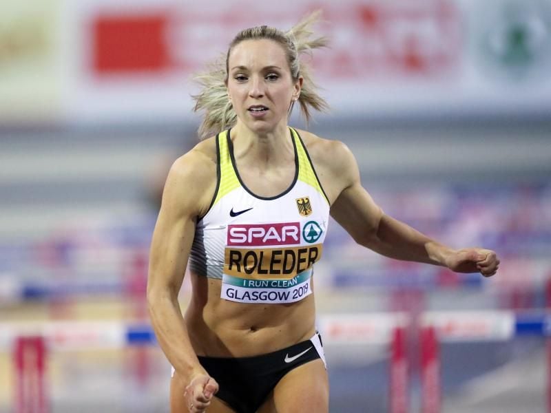 Cindy Roleder hat bei der Hallen-EM der Leichtathleten in Glasgow über 60 Meter Hürden Silber geholt. Foto: Soeren Stache