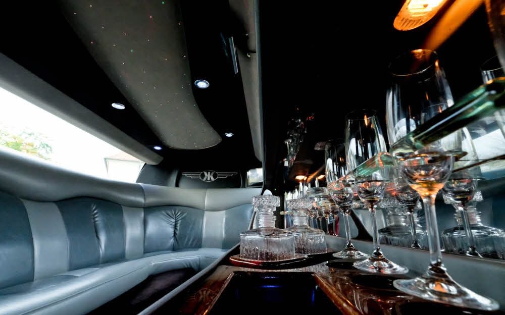 Das Innere der Limousine ist sehr luxuriös eingerichtet.