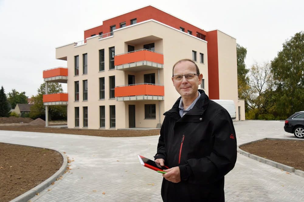 In wenigen Wochen ziehen die ersten Mieter in das barrierefreie Haus von Investor Udo Dietzel ein.