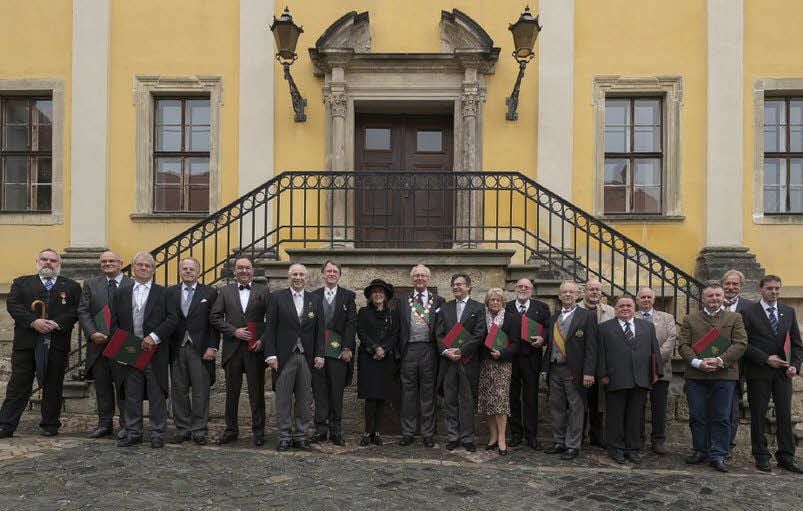 Die Ausgezeichneten mit ihren Gastgebern in Ballenstedt.