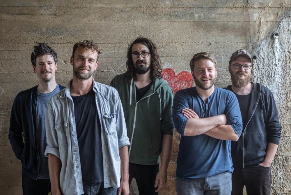 Die Band „Lichte“ mit: Sandro Sperk (v.l.), Marcus Pawis, Philipp Steidl, Martin Salzmann und Dirk Ziegler.