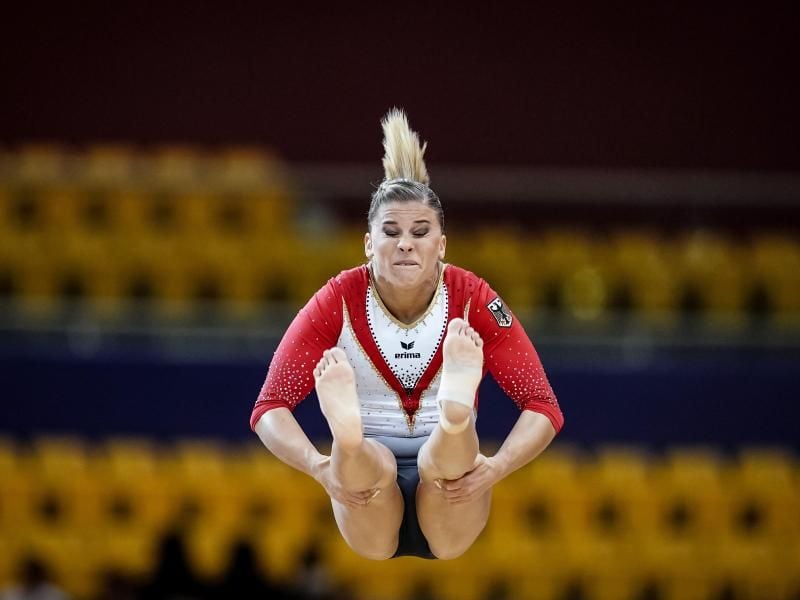 Die deutsche Mehrkampfmeisterin Elisabeth Seitz erreicht drei Final-Plätze. Foto: Ulrik Pedersen/CSM via ZUMA Wire