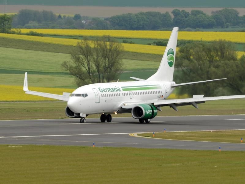 Eine weitere Germania-Maschine soll ab Sommer 2017 vom Flughafen Erfurt-Weimar starten.