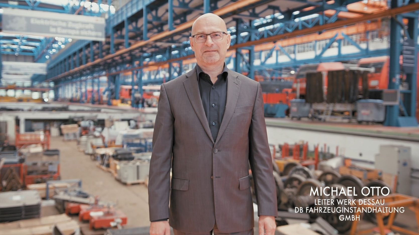 Auch Michael Otto von der DB Fahrzeuginstandhaltung ist Teil der Imagefilme der Wirtschaftsförderung.