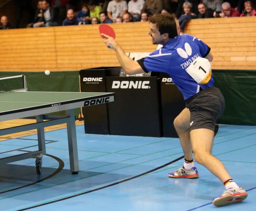 Timo Boll ist Deutschlands Vorzeige-Tischtennisspieler. Der ehemalige Weltranglistenerste gewann in Wittenberg das sechste Turnier der Champions-Tour in Folge. Im Finale besiegte der 35-jährige Wan Xi aus China.