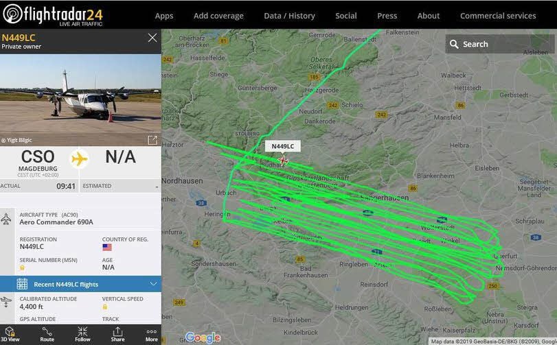 So zeichnete der Online-Dienst die Route nach.
