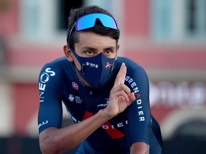 Geht als Titelverteidiger in die Tour de France: Egan Bernal aus Kolumbien vom Team Ineos. Foto: David Stockman/BELGA/dpa